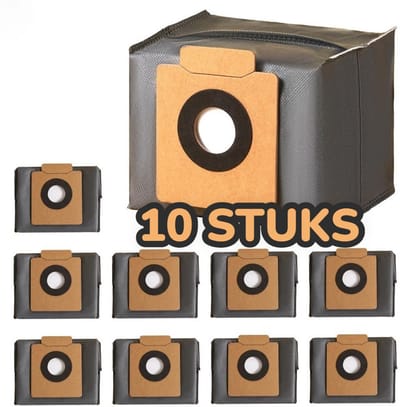 10 Stuks premium stozuigerzakken geschik voor Eufy Clean X8 Pro/X10 Pro Omni robotstofzuiger - Stofzak - Stofzakken - Accessoireset - Reserveonderdelen - Grote capaciteit