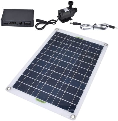 Dailygoods - Zonnepomp voor fontein - Waterpomp op zonne-energie - Hoge efficiëntie - 50 W - Milieuvriendelijk - Geschikt voor vijvers - 800 Lh