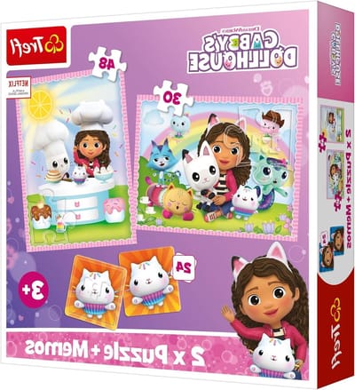 Kinderpuzzel - Legpuzzel Geheugenspel - Spelenderwijs Leren - Twee Moeilijkheidsgraden - 30 & 48 Stukjes - Multicolour