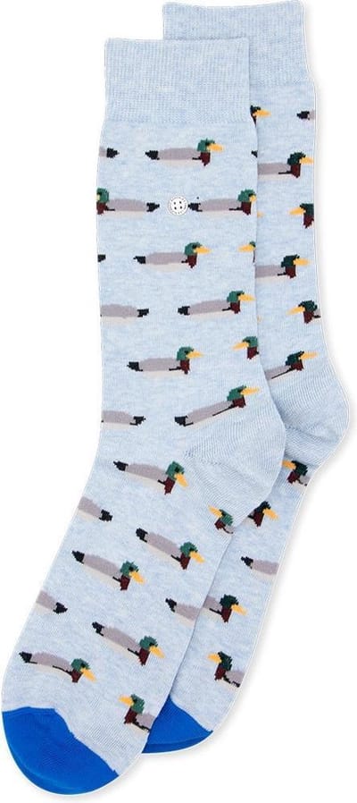 Alfredo Gonzales Ducks Sokken AG-Sk-DUC-01 129 Blue Melee/Grey XS(35-37)