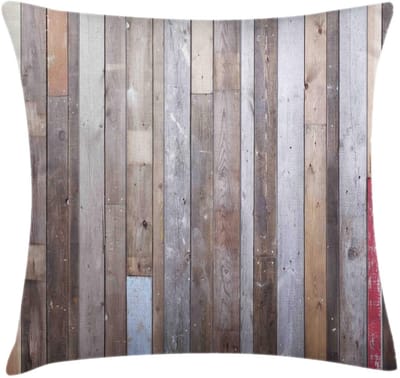ABAKUHAUS Kussenhoes – Rustiek Houtpatroon – Dubbelzijdig 45x45 cm