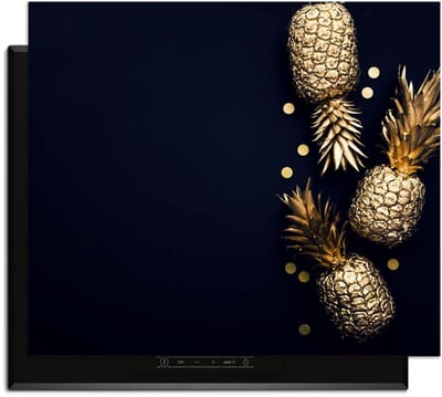 KitchenArt - Royal Tropic - Inductie Beschermer - 65x52 cm - Kookplaat Beschermer - Luxe Afdekplaat Inductieplaat - Anti-slip & Oprolbaar - Beschermmat Inductiekookplaat