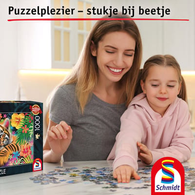 Schmidt - Legpuzzel - Tijgerwelpje - 1000 stukjes - Volwassenen - vanaf 12 jaar