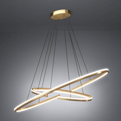 Stars of Light LED hanglamp Bogado, goud, 120 cm, CCT dimbaar