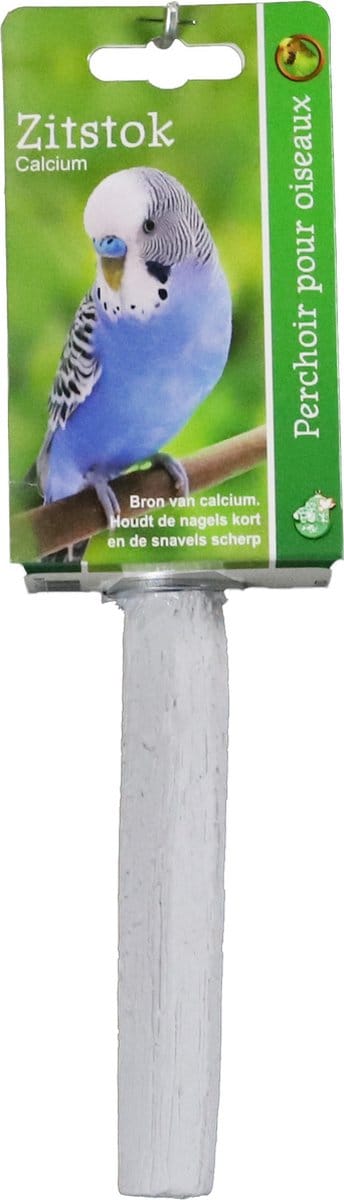 De Boon Zitstok Calcium Wit + Schroefdraad 13CM