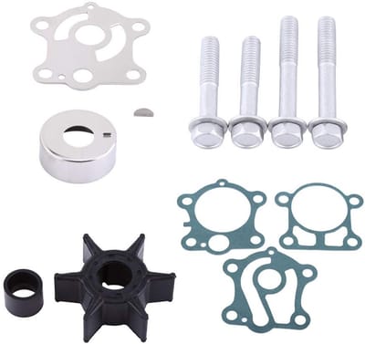 Dailygoods- Waterpomp Reparatie Set - Compleet met Waaier - Slijtplaat - Inzetbeker - Pakkingen - Geschikt voor 40/50 pk Buitenboordmotor 1984-1994
