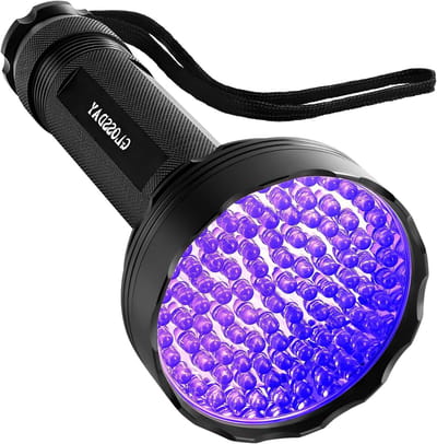 UV Zaklamp - Zwart Licht - Vlekken Detecteren - 100 LED's - 18W - Zwart