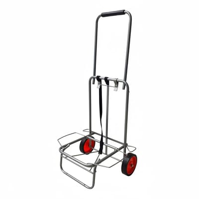 Transportwagen - draagvermogen 35 kg - grijs-rood