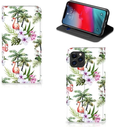 Apple iPhone 11 Pro Hoesje maken Flamingo Palms