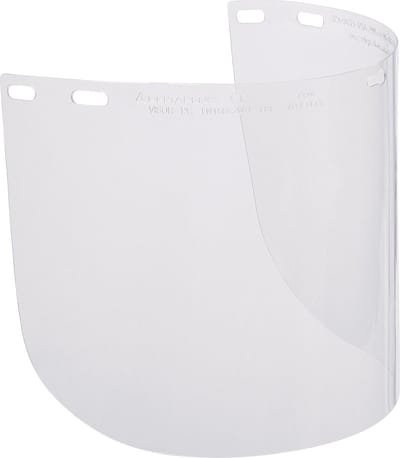 Deltaplus Reservescherm voor Gelaatscherm VisorPC | Set van 2 Kleurloze Polycarbonaatschermen | Universele Bevestiging | 39 x 20 cm