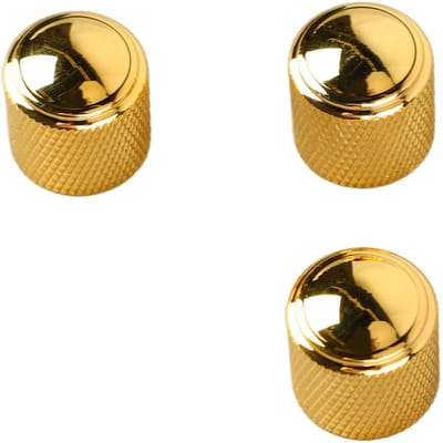 3 Pièces Bouton de Contrôle de Volume de Guitare Métal Bronze Haute Résistance Bouton de Volume pour Guitare Électrique Basse beige