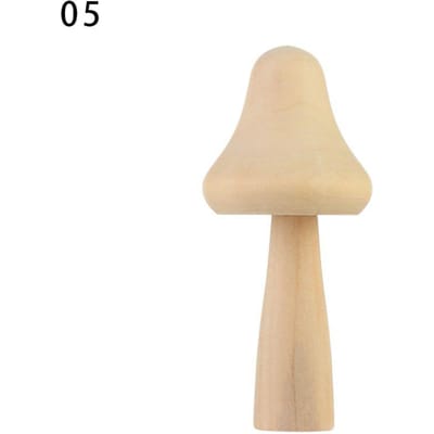 Creatieve houten meubelset huis diy schilderen, kleine paddenstoel auto houten ornamenten