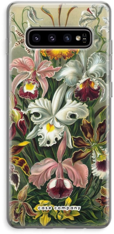 Case Company® - Hoesje geschikt voor Samsung Galaxy S10 Plus hoesje - Haeckel Orchidae - Soft Cover Telefoonhoesje - Bescherming aan alle Kanten en Schermrand