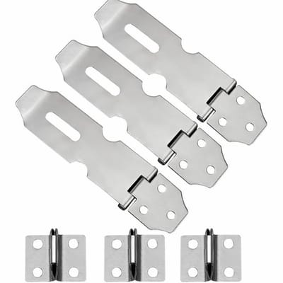 Dailygoods- Hangslot Heavy-Duty - Roestvrij Stalen Hasp - Deurslot