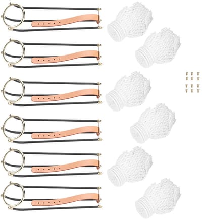 Dailygoods- Biljarttafel - 6-delige set - Rails met netcompartimenten - Biljart accessoires - Vervangonderdelen - Duurzaam materiaal - Biljartaccessoires