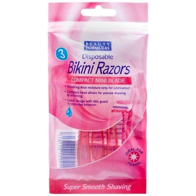 Beauty Formulas Wegwerpbare Bikini -Scheermessen 3 st