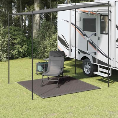 vidaXL - Tenttapijt - 250x250 - cm - HDPE - antracietkleurig