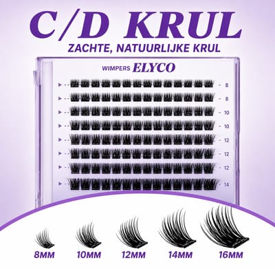 Lumière couture ® - Zelf klevende wimpers - voorgelijmde wimpers - Preglued lashes - Plakwimpers - Nep wimpers - Valse wimpers - geen lijm nodig -
