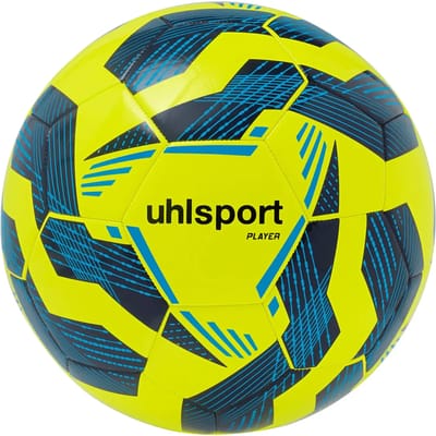 Uhlsport Player Trainingsbal - Fluogeel / Marine / Cyaan | Maat: 5