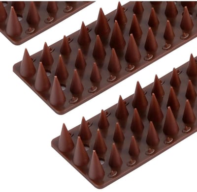 KAD® Duivenverjager - Effectieve Duivenverjager - Universele Vogelpinnen met Plakstrip - Bruin - 29cm x 19cm x 4cm