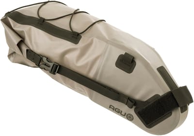 AGU Seat-Pack Venture Lightweight - Zadeltas - Fietstas - 9L - Grijs - 100% Waterdicht - Ultralicht - Met elastiek voor extra opbergruimte