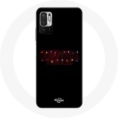 Coque pour Xiaomi Redmi Note 10 5G Stranger Things Affiche Logo Joyeux noël