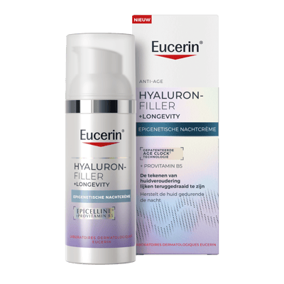 Eucerin Hyaluron-Filler + Longevity Epigenetische Anti-Age Nachtcrème 50ml