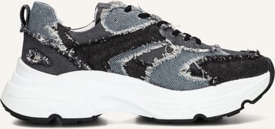Omoda Tokio Sneakers Dames - Leren Sneaker - Grijs - Maat 37