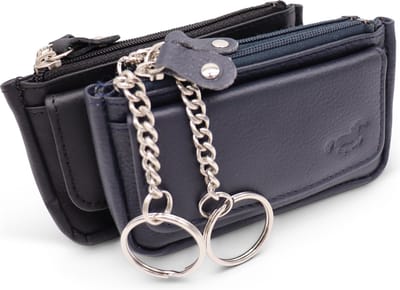Safekeepers Sleuteletui - Sleuteltasje - 2 stuks : zwart en blauw