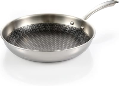 Robuuste Braadpan 28 cm met Antiaanbaklaag en Rooster - Geschikt voor Inductie