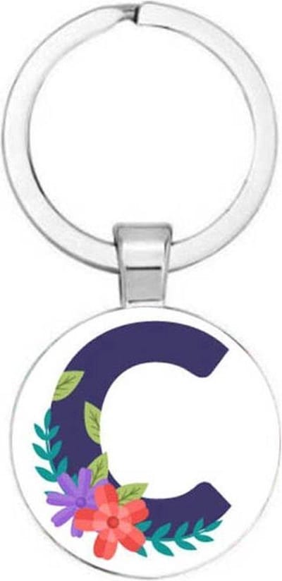 Akyol - letter C Sleutelhanger - Alfabet - degene met een letter c in hun voornaam - C - alfabet - letter - 2,5 x 2,5 CM