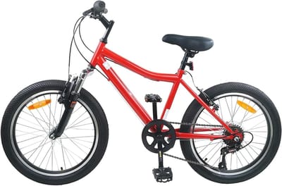 Kinderfiets - Jongensfiets Meisjesfiets - Veilige Uitstapjes - Verstelbaar Stuur Zadel - 20 Inch - Rood