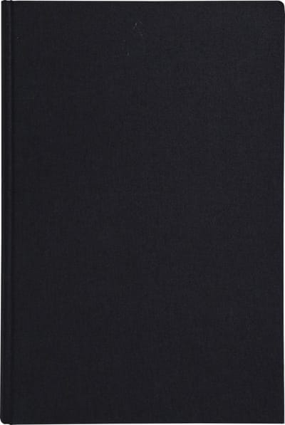 Exacompta Register 35x22,5cm - geruit 5x5 - genummerd - 400 blad - Zwarte canvas - 7549D