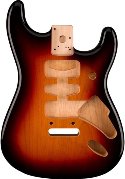 Fender Deluxe Series Stratocaster Alder Body HSH 3-Color Sunburst - Gitaaronderdeel