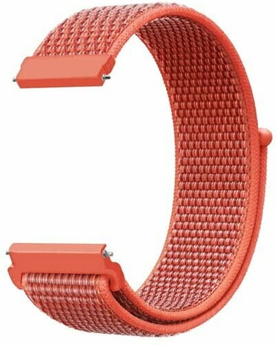 By Qubix - 20mm - Sport Loop nylon bandje - Rood - Geschikt voor Huawei watch GT 2 (42mm) - Huawei watch GT 3 (42mm) - Huawei watch GT 3 Pro (43mm)