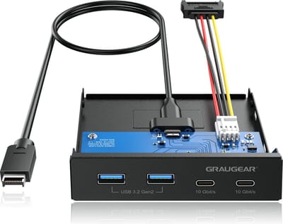 USB-HUB Multi Front Panel, USB 3.2 Gen2 Type-C retail