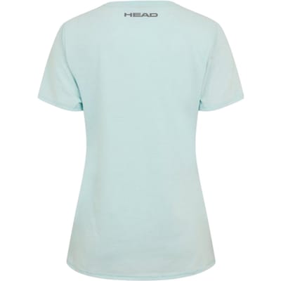Head Dames-T-shirt met grafische print van Club Lara (Licht Blauw)