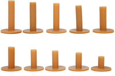 Dailygoods- Golf Tee 10 Stuks - Duurzaam Rubber - Stevige Basis - Flexibel - Golf Accessoire - Trainingshulpmiddel - Golfaccessoire