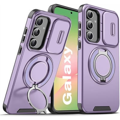 Armor Lens Protecte Case Voor Samsung Galaxy A56 A36 A26 A16 5G Magnetische Ring Cases voor Samsung A55 A54 A35 A25 A15 A14 A13 Cover for Samsung A54