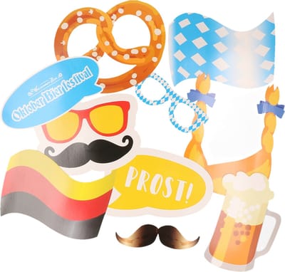 Folat Oktoberfest foto prop set - 20-delig - Duits bier festival/thema feest - photo booth