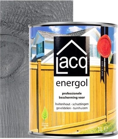 Lacq Energol - Houtolie - 1Liter - Antraciet - Voor vergrijsd hout