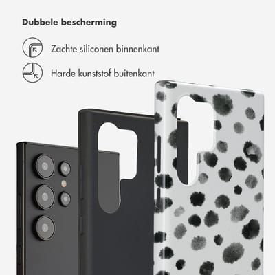 Selencia Hoesje - Geschikt voor Samsung Galaxy S24 Ultra - Backcover - Trendy Leopard
