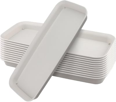 Omgoods - Set van 12 Beige Plantenschaal voor Binnen en Buiten