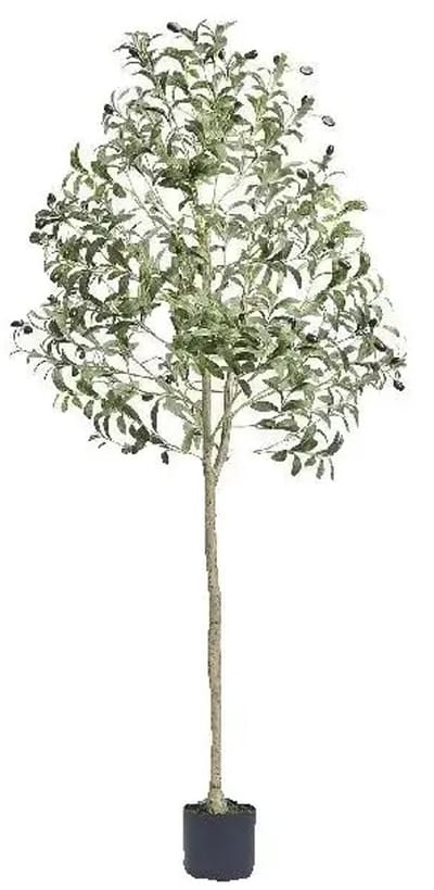 RosaBloom kunstplant - Kunstboom Olijf - Levensecht - Verstelbare takontwerpen - Superieur PE-materiaal - 179cm hoog