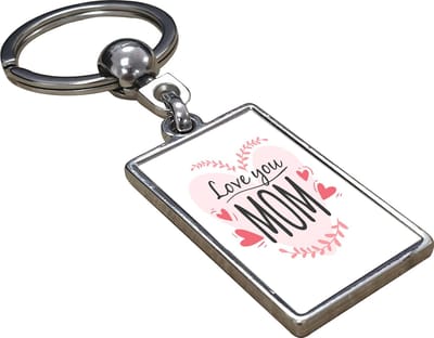 Love You Mom - Sleutelhanger - Cadeau - Verjaardag - Kerst - Kado - Valentijn - Moederdag - Moederdag cadeautje - Moederdag cadeau voor mama