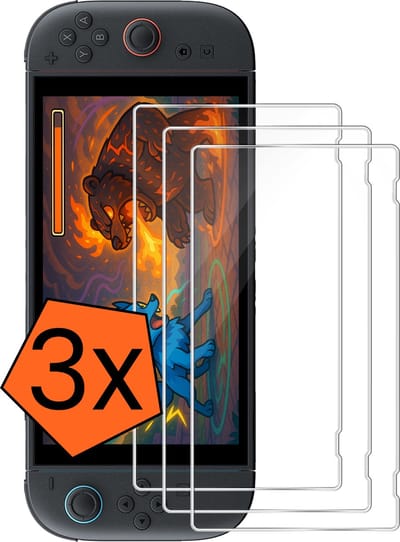Screenprotector - Geschikt voor Nintendo Switch 2 Screenprotector Bescherm Glas - Tempered Glass Geschikt voor Nintendo Switch 2 Screen Protector - 3 PACK