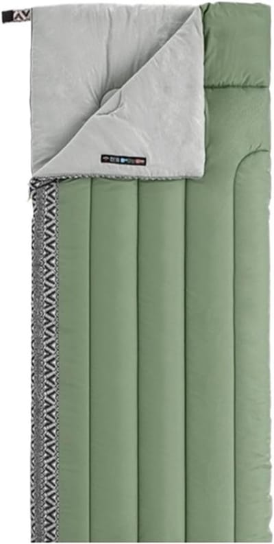 Camping Slaapzak - Outdoor Slaapzak - Kamperen en Hiken - Lichtgewicht en Waterdicht - One Size - Groen