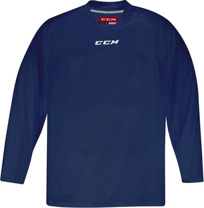 CCM - 5000 - IJshockey Trainingsshirt - Lange Mouw - Kinderen - Blauw - Comfort Fit - Maat S/M