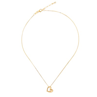 Orphelia ZH-7370/G - Hanger Hart + ketting - Zilver 925 verguld - Zirconium - 40 cm