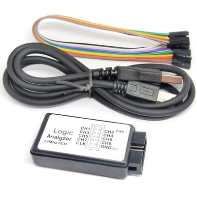 Analyseur logique USB 24M 8CH, microcontrôleur ARM FPGA, outil de débogage 24MHz, 16MHz, 12MHz, 8MHz, 4MHz, 2MHz multicolore